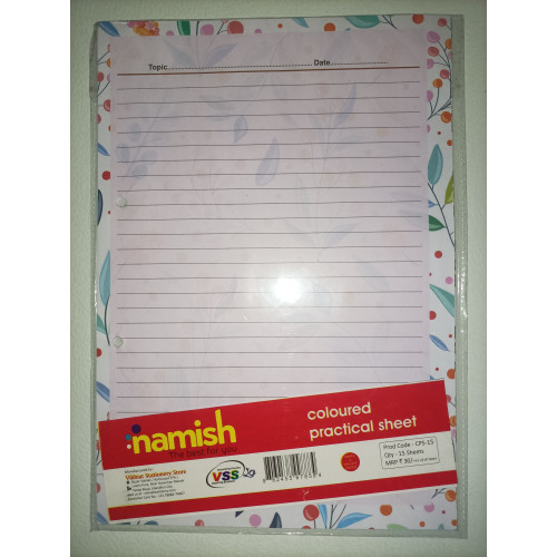 Assignment Sheets 15 s