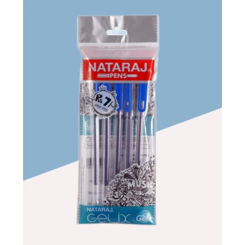 Natraj Gel Pen Blue/Black @5